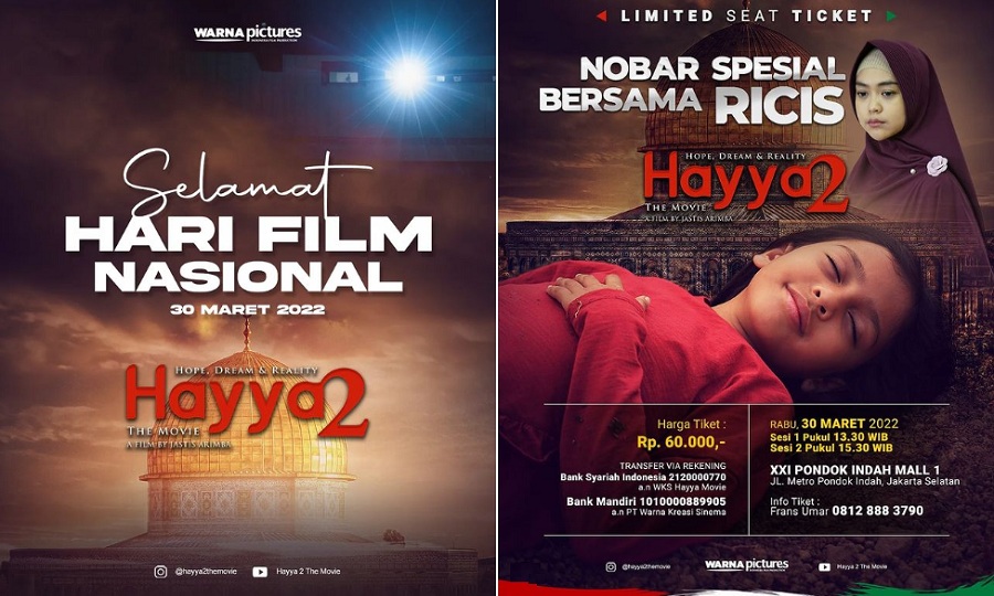 Nobar Film "Hayya 2" Bersama Helvy Tiana Rosa, Asma Nadia, Amna (Hayya), Ria Ricis, Keluarga Key Propolis, hingga Jastis Arima, Hari Ini