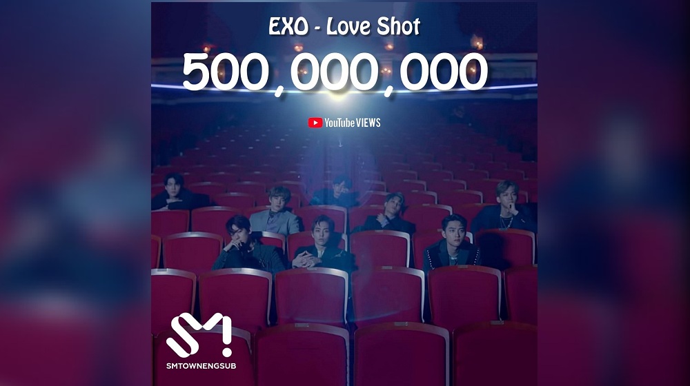“Love Shot” EXO Jadi Video Musik SM Tercepat Yang Capai 500 Juta Streaming di YouTube
