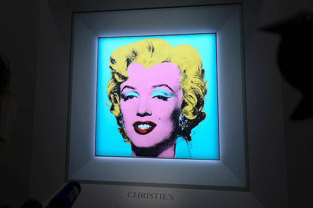 Lukisan ‘Biru’ Marilyn Monroe Karya Andi Warhol Dilelang US$200 Juta