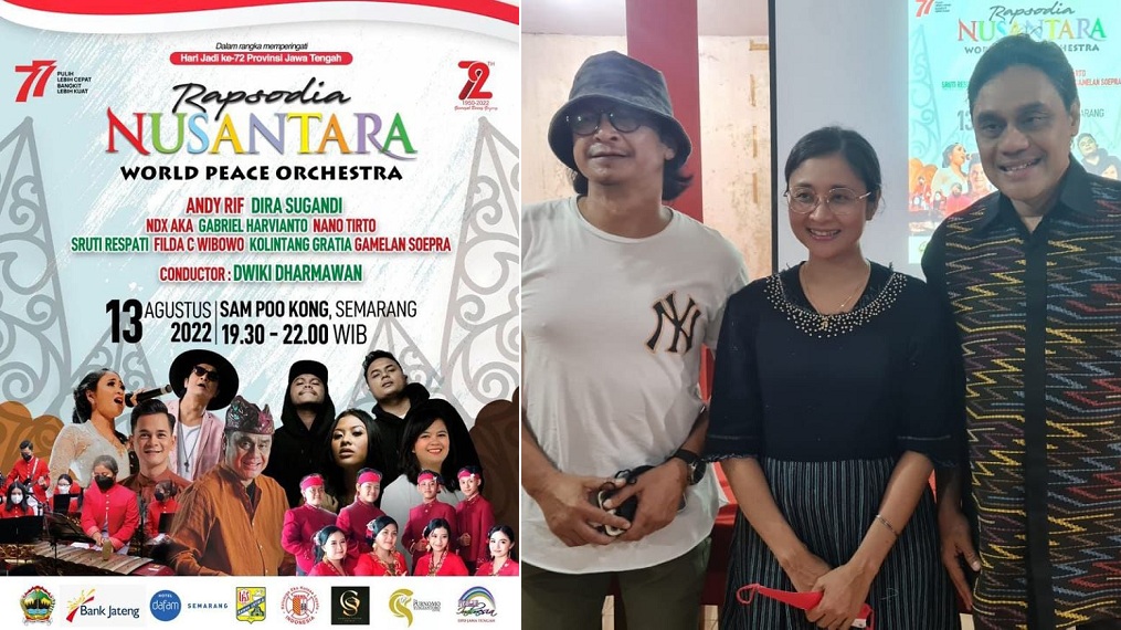 Dwiki Dharmawan Bersama Sederet Seniman Inspiratif Akan Tampil di Perayaan HUT Provinsi Jawa Tengah ke-72