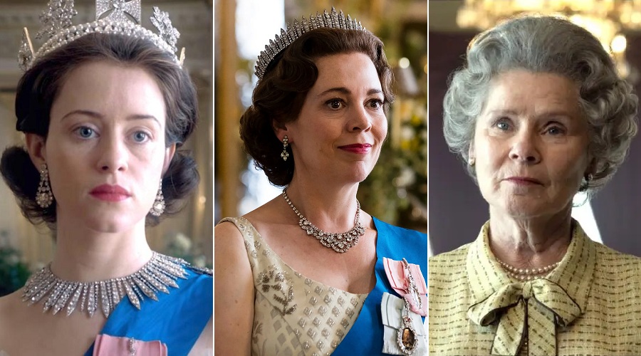 Ratu Elizabeth II diperankan 3 aktris
