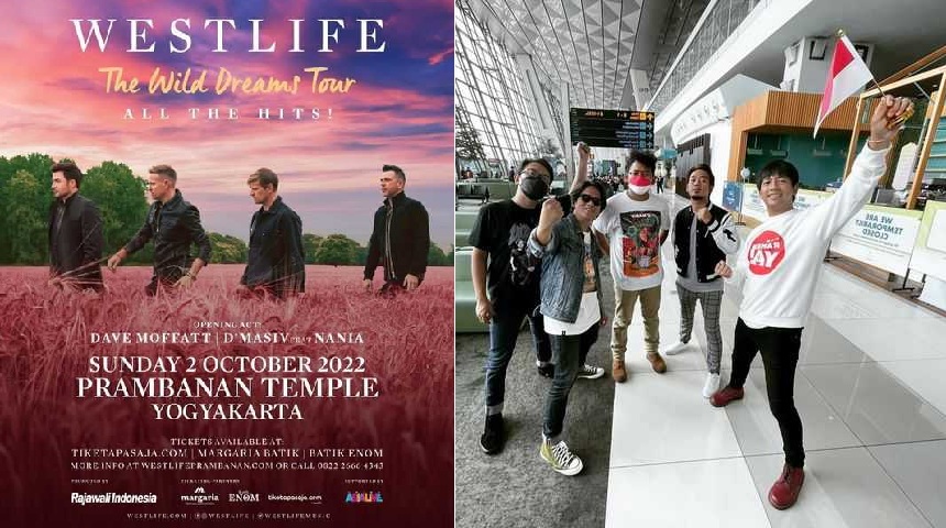 Westlife Manggung di Prambanan, D’MASIV dan Nania Jadi Opener, Ini Harga Tiket dan Link Pembeliannya