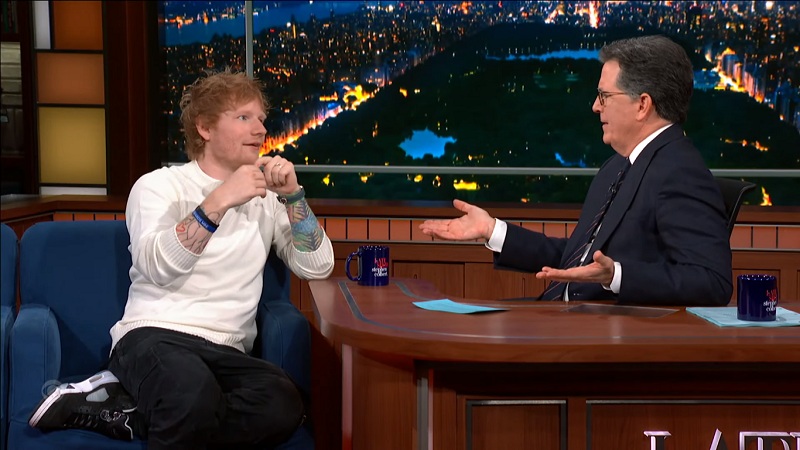 Ed Sheeran Bahas Tur Konser "Mathematics" di ‘The Late Show with Stephen Colbert’