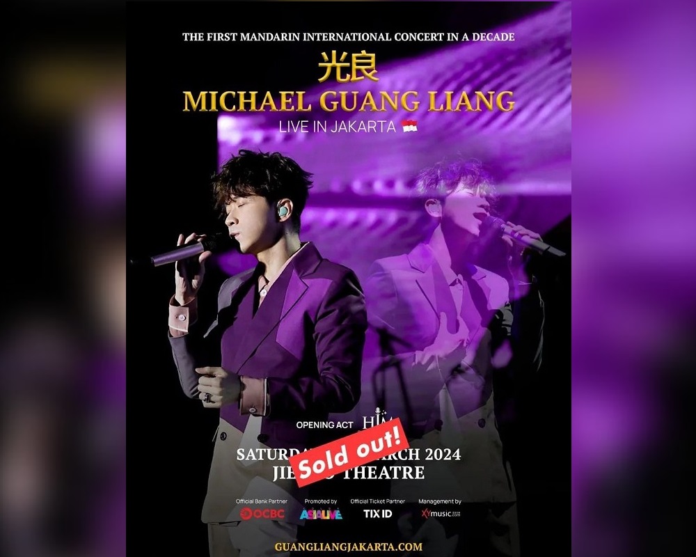 Kerinduan 12 Tahun, Tiket Konser Michael Guang Liang di Jakarta Sold Out Tadi Malam