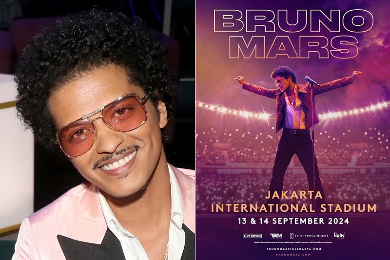 Siap War Tiket, Bruno Mars Bakal Gelar Konser di Jakarta pada 13 dan 14 September 2024