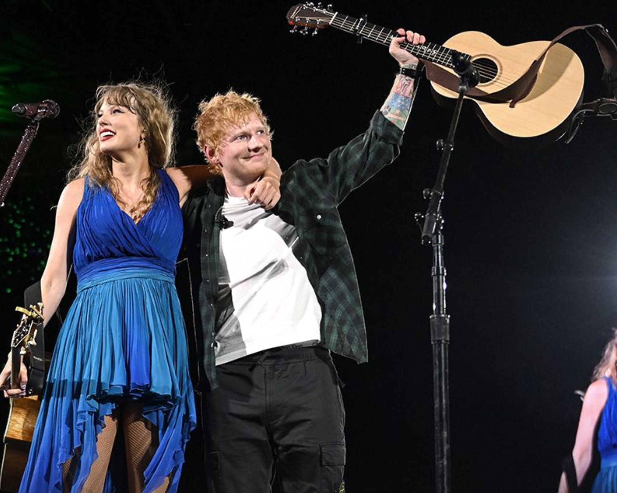 Taylor Swift dan Ed Sheeran Reunian di 'Wembley Eras Tour'