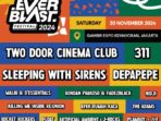 Ada Two Door Cinema Club dan 311, Ini Daftar Lineup Lengkap Everblast Festival 2024