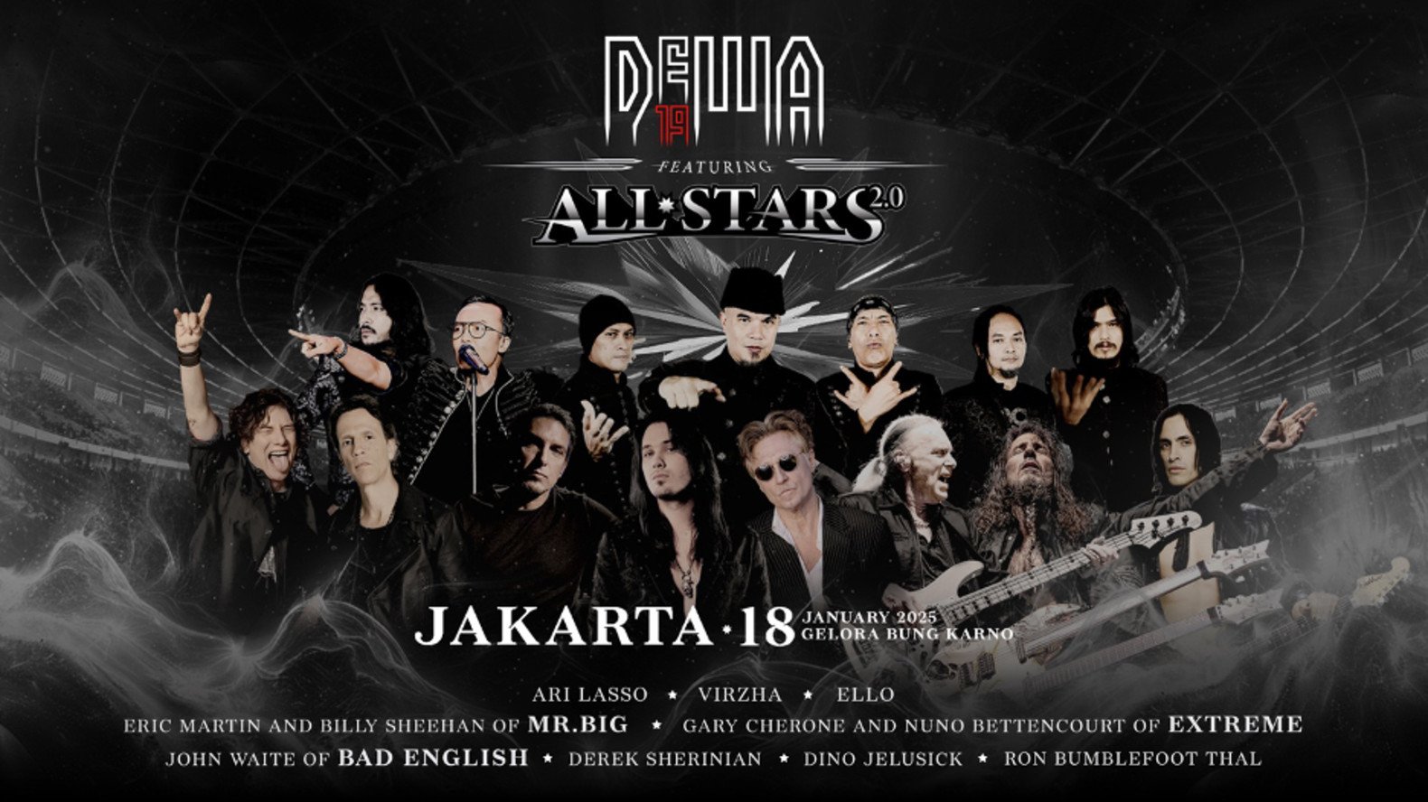 Gaet Musisi Dunia, Dewa 19 Siap Gelar Konser Bertajuk 'Dewa 19 Featuring All Stars 2.0'