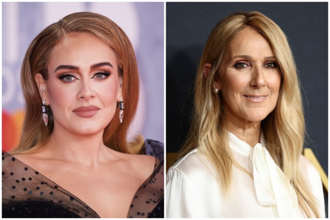 Penuh Haru, Adele Peluk Celine Dion Saat Bertemu di Las Vegas Residency