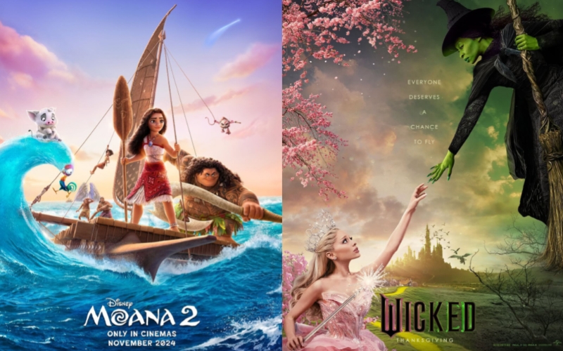 Posisi Film 'Moana 2' dan 'Wicked' dalam Daftar Film Terlaris di Dunia Tahun 2024