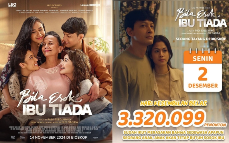 Film 'Bila Esok Ibu Tiada' Raih 3,3 Juta Penonton, Segera Susul Posisi Film 'Siksa Kubur'