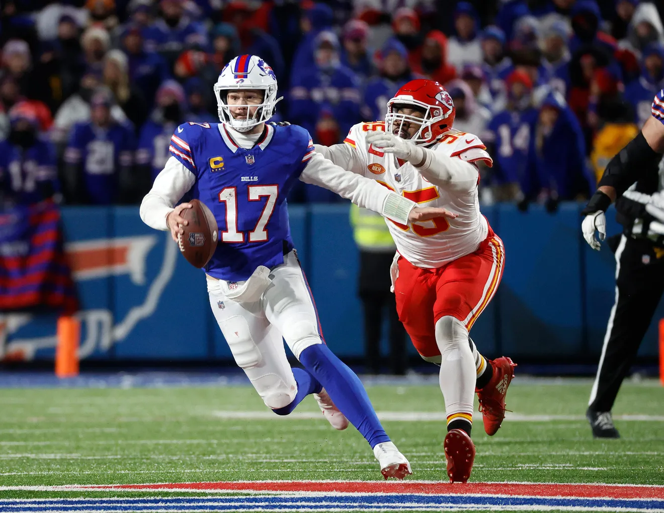 Aksi Kansas Chiefs vs Buffalo Bills: Taylor Swift dan Keluarga Jadi Sorotan