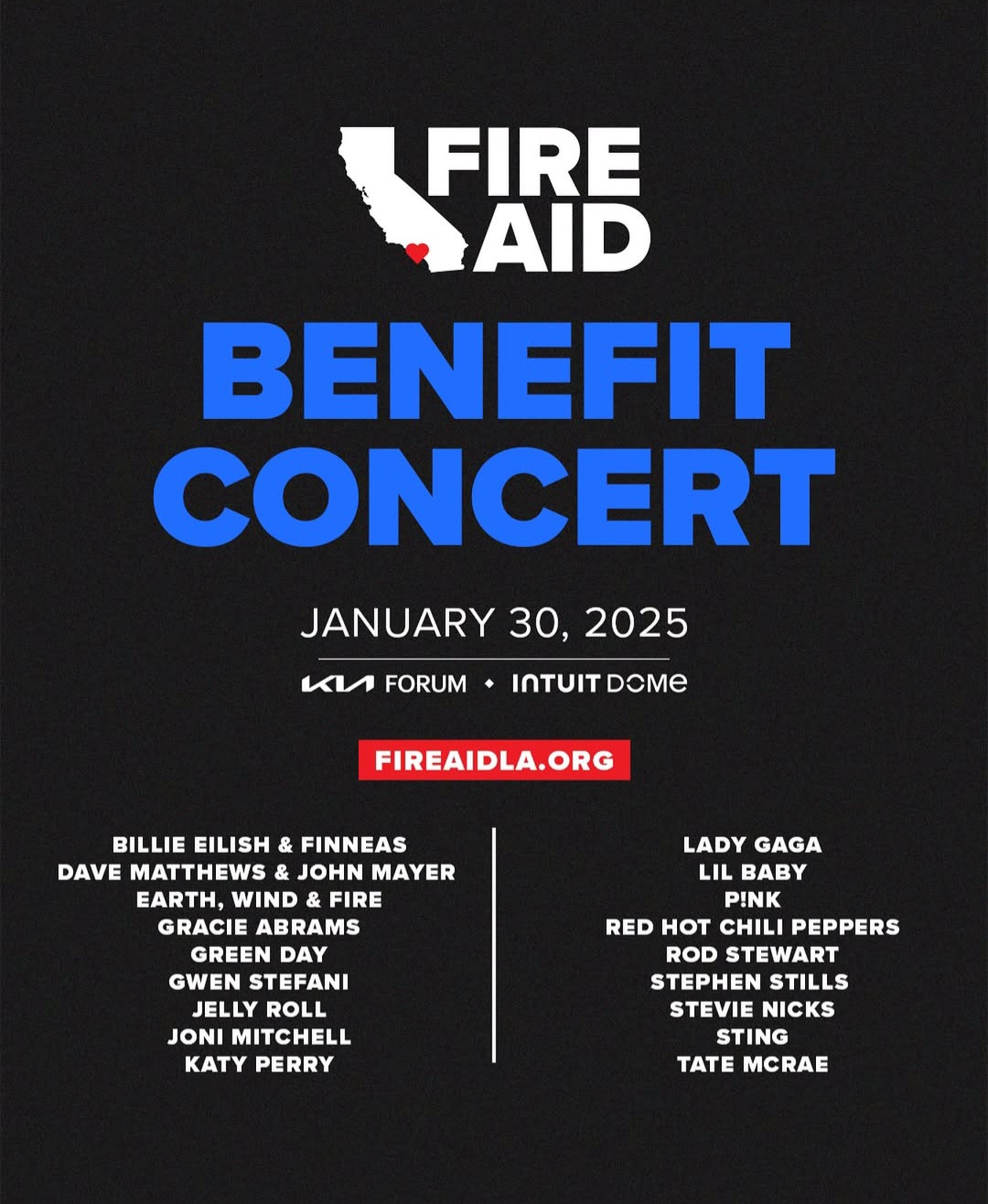 Konser Amal FireAid Umumkan Lady Gaga, Billie Eilish dan Katy Perry Sebagai Pengisi Acara