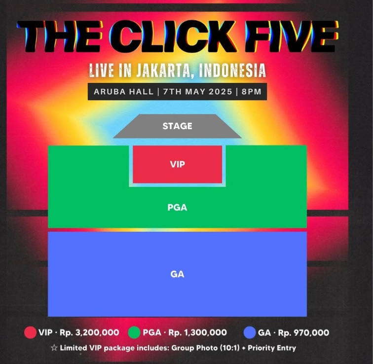 The Click Five Akan Menggelar Konser di Jakarta pada Bulan Mei, Tiket Termurah Rp 970 Ribu