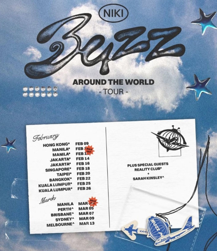 Reality Club Akan Menjadi Artis Pembuka Konser NIKI 'Buzz Around The World Tour' di Asia